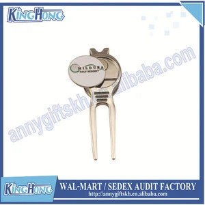 Personalized ball marker and divot tool for golf