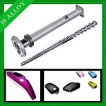 Plastic &rubber machinery parts 38CrMoAlA recycling exhaust single screw and barrel