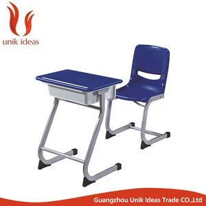 Plastic top and seat school desk and chair for classroom school furniture plastic school sets