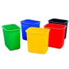 Plastic Waste Recycling Bin Factory Direct Eco-friendly Red Black Blue Green Yellow 12L Outdoor Dust Bin Storage Bucket 0.5kg