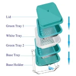 Plastic Worm Tray Composter and Working Tray Be Acted as Flowerpot for Planting Directly