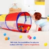 Play Tunnel for Toddlers, 6 Feet Pop-Up Crawling Tunnel Play Tent for Baby Toddler Kids or Dog with 2 Mesh Sides, Kids Tunnel To