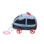 Pneumatic police car with inflatable toys for children