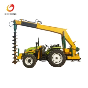 Pole Erection Machine Model DH-1004 YTO Engine Tractor mounted Pile Driver