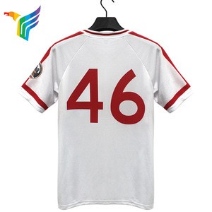Popular Custom Design White Short Baseball Uniform Baseball Shirt For Men