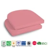 Popular easy clean Textile Flamingo Pink D shape chair cushion stadium seat cushion for hard chairs