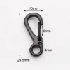Portable Outdoor Climbing Carabiner Mini Alloy Tactical Type D Survival Paracord EDC Tools Gear Clasp Keychain