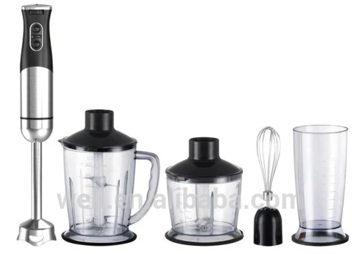 Powerful Multi Function Stainless Steel Hand Blender Set  Food Processor 800W For Home Use