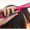 Practical DIY Hairdressing Styling Hair Comb Straightener V Comb Portable