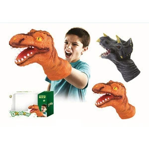 Pretend Play Toy Soft Plastic Realistic Dinosaur Hand Puppet for Kids Gift
