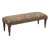 Import Printed cotton upholstered iron leg bench from China