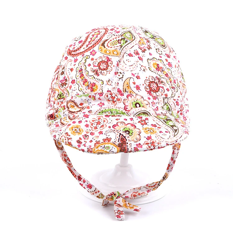 Printed pattern breathable sunshading kids caps baby hat
