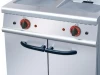 Professional freidora Kitchen Equipment Electric Industrial 2-Tank 2-Basket Deep Fryer with Cabinet