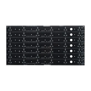Professional PCB manufacturer ROHS 94V0 FR-4 single sided Black PCB For LED Panel