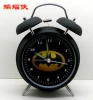 (Promotion) two Bell Ring 3 inch Alarm Clock, moden table Clock, round retro Table desk Clock for bedroom