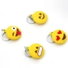 Promotional gifts custom emoji keychain soft pvc rubber keying