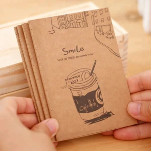 promotional kraft paper cute small journal notebook in stock