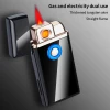Promotional USB Charged Heat Coil Ignition Lighter Refillable gas lighter Electronic Used For Cigarette Gift Smoking Accessories