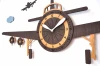 Propeller Airplane Non Ticking Silent Modern Wall Clock for Living Room