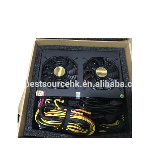 PSU Power Supply Unit 3300W with 24pin main board cable for GPU mining machine