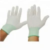 PU coated nylon glove esd top fit gloves carbon fiber electronic industrial ESD work finger gloves