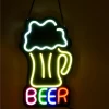 PVC foaming electronic lighted custom led neon color sign for bar