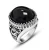 Import Queena Male Retro Ring Fine Jewelry For Men Black Titanium Steel Rings from China