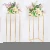 Import Rectangle Gold Metal Wedding Flower Vase,Flower Stand for Table Centerpiece from China