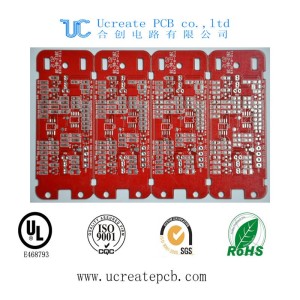Red Solder Mask PCB Board for Electronics