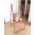 Import Red Steel Frame Swing Hanging Chair with Stand for Indoor Balcony Garden Patio from India