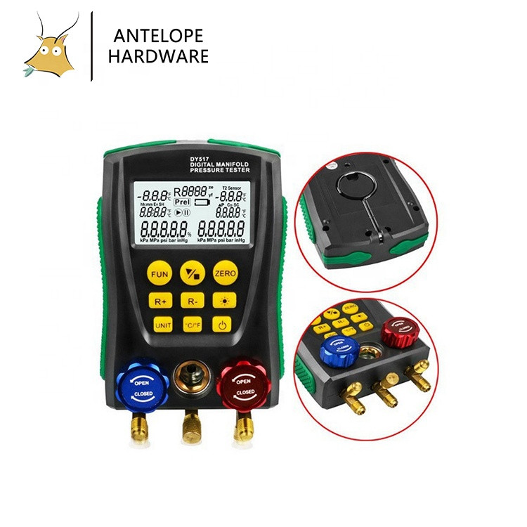 Buy Refrigeration Digital Manifold Gauge Meter Hvac With Clip And Pipe ...