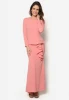 Relaxed Fit Ruffle Peplum Ladies Office Uniform Suits Design For Woman Formal Professional Career Dresses Long Sleeve Maxi Dress