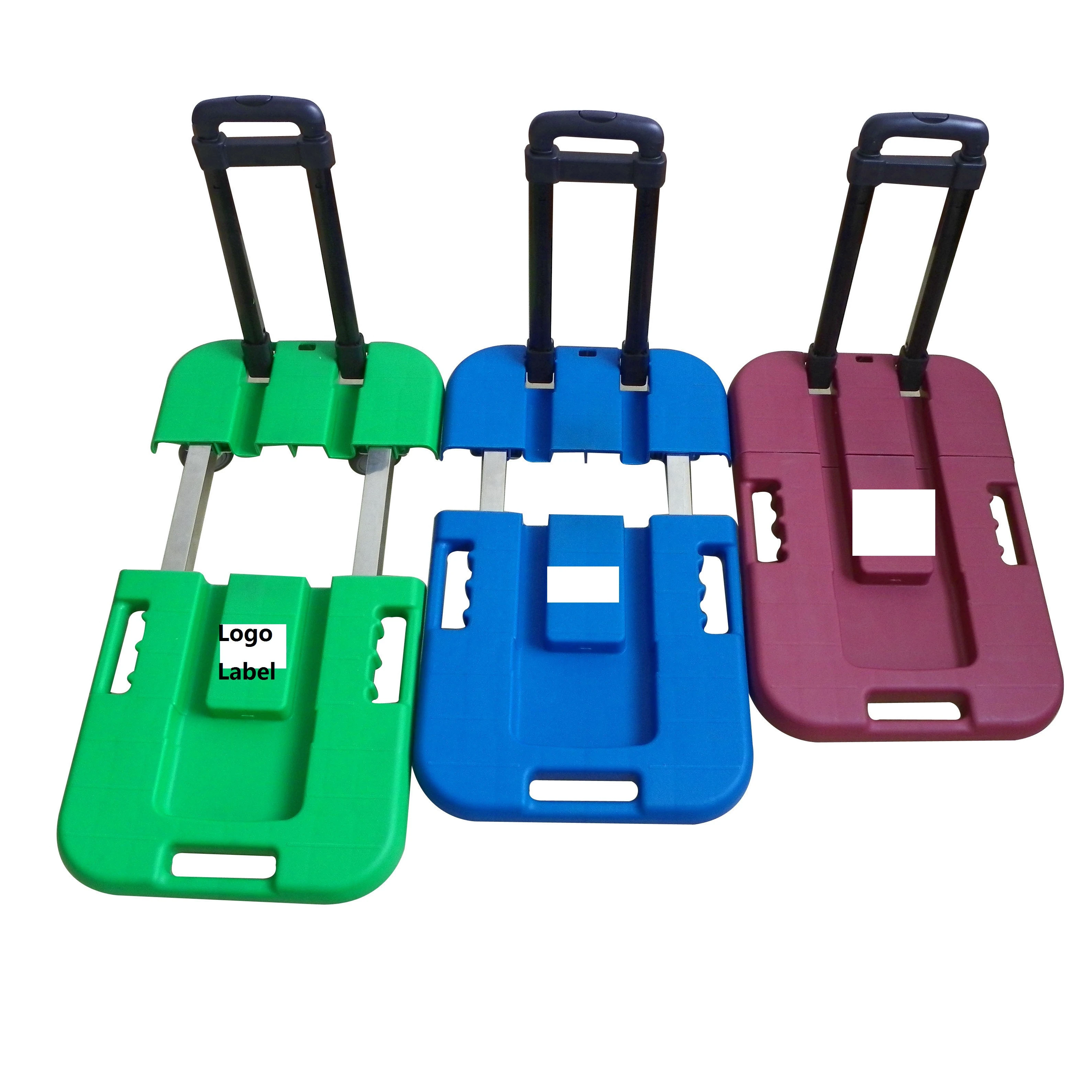 retractable collapsible folding wheel dolly trolley tool cart