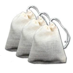 reusable washable organza tea bag drawstring seal Cheap Cotton Bags Muslin Tea Bag
