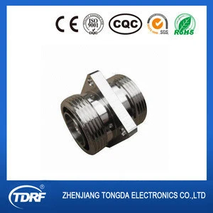 RF adaptor type 7/16 din female to female flange mount connector