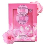 rose 5 steps spa pedicure kit spa foot skin care set vegan organic cruelty free cosmetics manufacturer factory