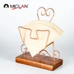 Rose gold metal filter paper Shelf