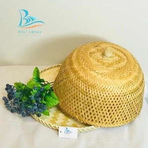 Round bamboo food cover from Vietnam