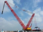 Ruble acceptable China Top Brand High Stability 150Ton Hydraulic Crawler Crane SCC1500 With Multifunctional Boom System  Sale for Argentina Russian configuration