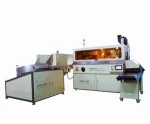 S102  Automatic 360 Degree auto bottle silk screen printing machine with flame and UV system