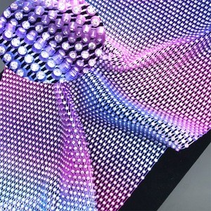 S125 new and fashion Craft Material Rhinestone mesh Fabric cuttable for Clothing Bag Making Party Decorations