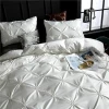 Satin silk comforter bedding set Twin bed cover duvet cover set Bedclothes Quilt Cover Pillow case Home decoration Te