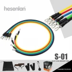 SC-2301 Resistance Bands Set Latex and Foam Handles (11 pcs.)