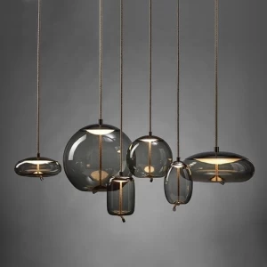 Scandinavian post modern Pendant Lights Bedside Nordic Design Deco Glass Lustre Kitchen Hanging Lamp Luminaire Suspendu Fixtures