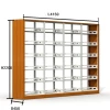 School Library Modern Furniture Design, Folding Metal Book Shelf with Melamine Decorated