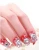 Import Set of 24 Bridal False Nails Red Color Bling Nail Vintage Medium Fake Nail Tips Bride Artificial Fingernails NC0740 from China