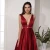 Import Sexy Red Satin Backless Evening Prom Dress from China