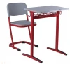 SF-0203C,University desk and chair with plastic back/seat and table top