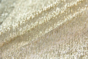 Shaoxing factory manufacture polyester shining glitter mesh fabric lurex metallic fabric
