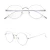 Import Shenzhen Quality Retro Spring Hinge Super Light Eyeglasses Round Gold Frame Titanium Frame Glasses from China